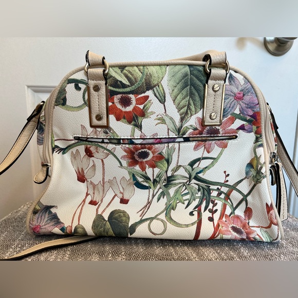 Dana Buchman Botanical/Flower, Double Handle Handbag, crossbody - Picture 10 of 13